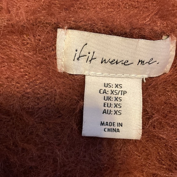 If it were me Anthro fuzzy button up cardigan size XS. - Picture 5 of 6